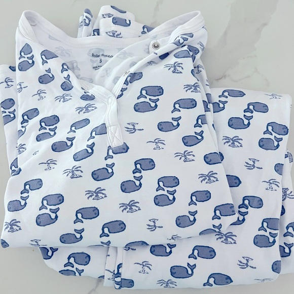 Roller Rabbit Other - Roller Rabbit Blue Moby Polo pajama set